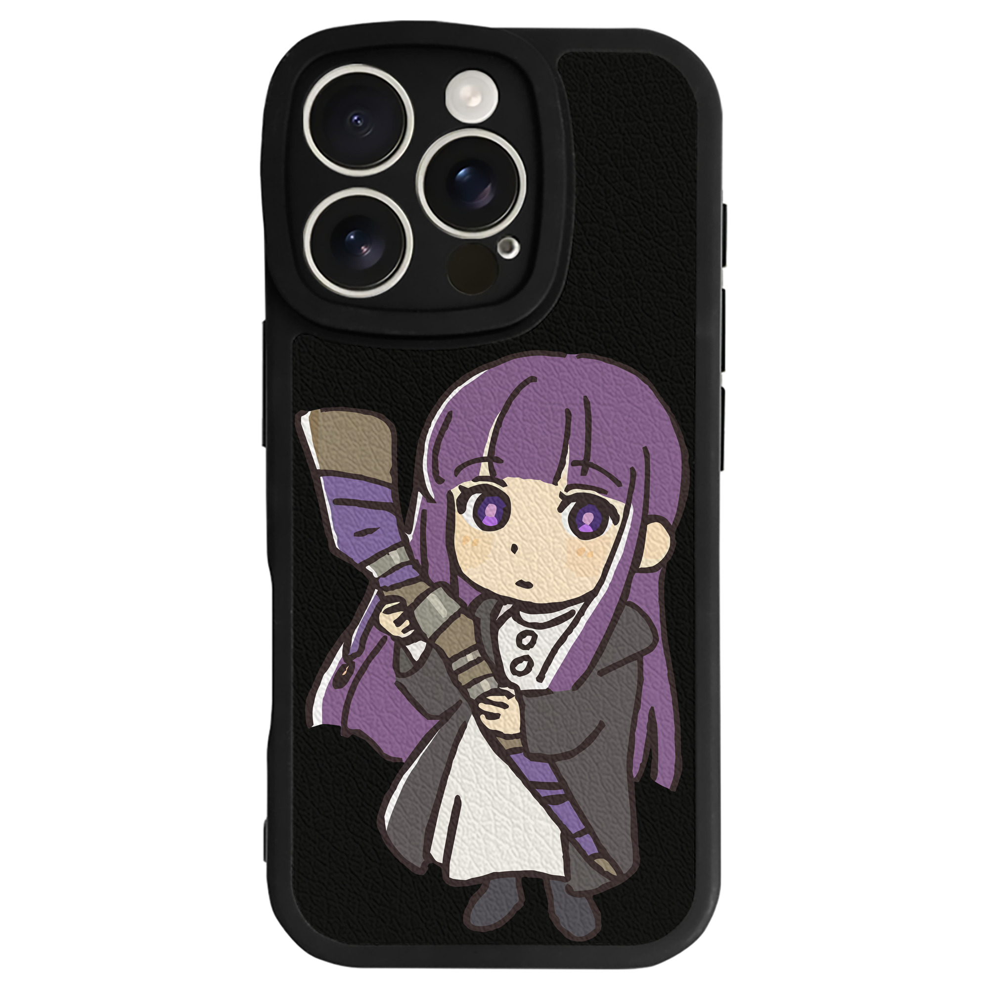 （画像用） 葬送のフリーレン Frieren 【iPhone 16シリーズ対応】シリコンスマホケース（レザー調） 材質：シリコン